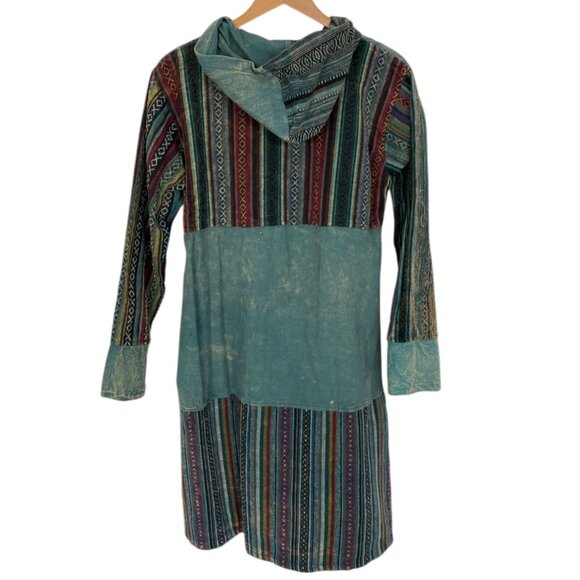 Patchwork hooded duster jacket - NEW - Picture 7 of 12